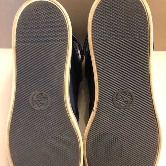 Gucci Blue Guccissima High Top Sneaker - Picture 9 of 12